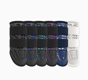 XC Elite Front and Hind Set in Black/Red - Majyk Equipe