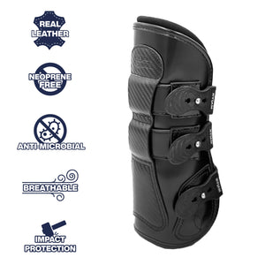Estrella' Carbon Leather Tendon Boots - Majyk Equipe