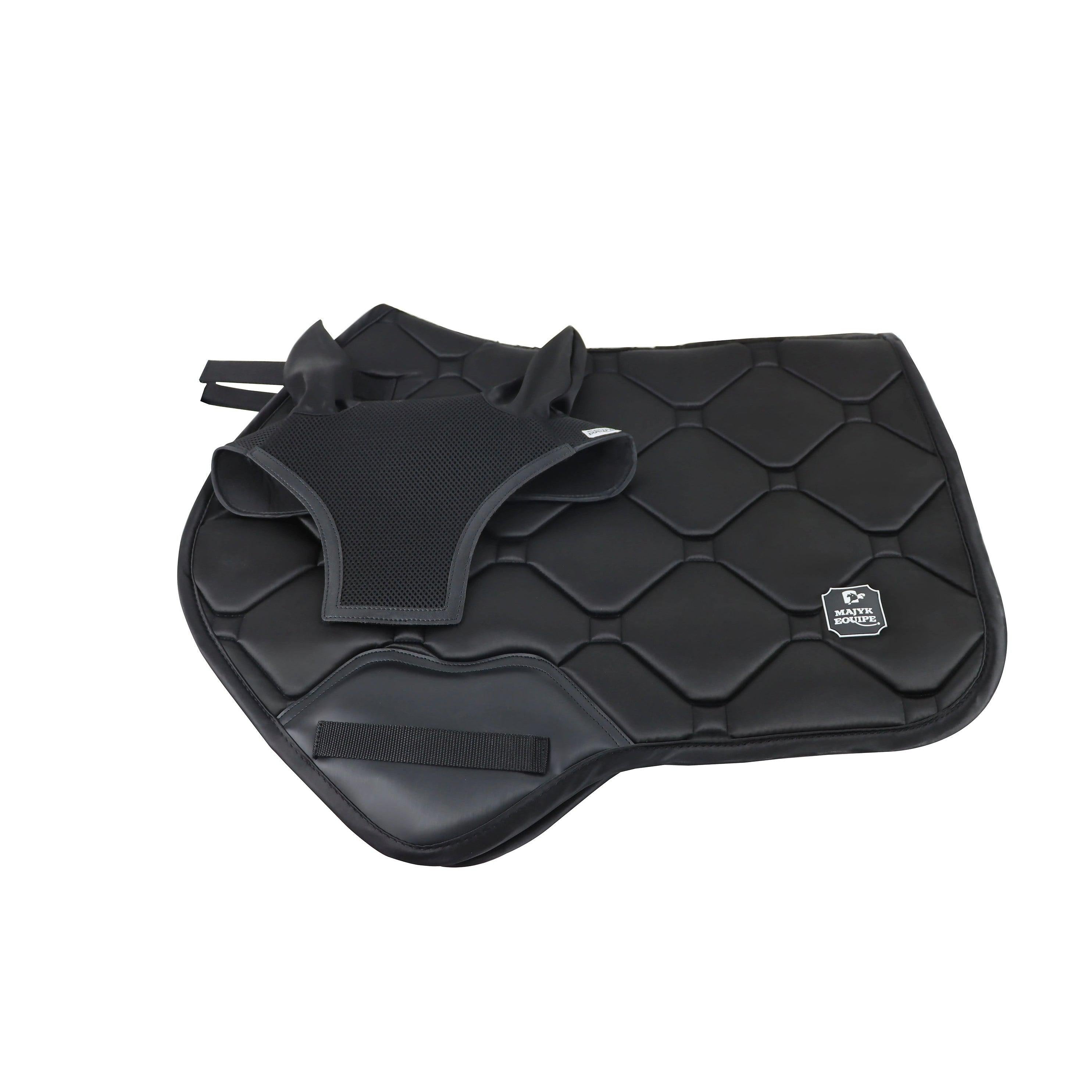 Silk Touch Saddle Pad and Matching Bonnet (Combination Special Price Bundle) - Majyk Equipe