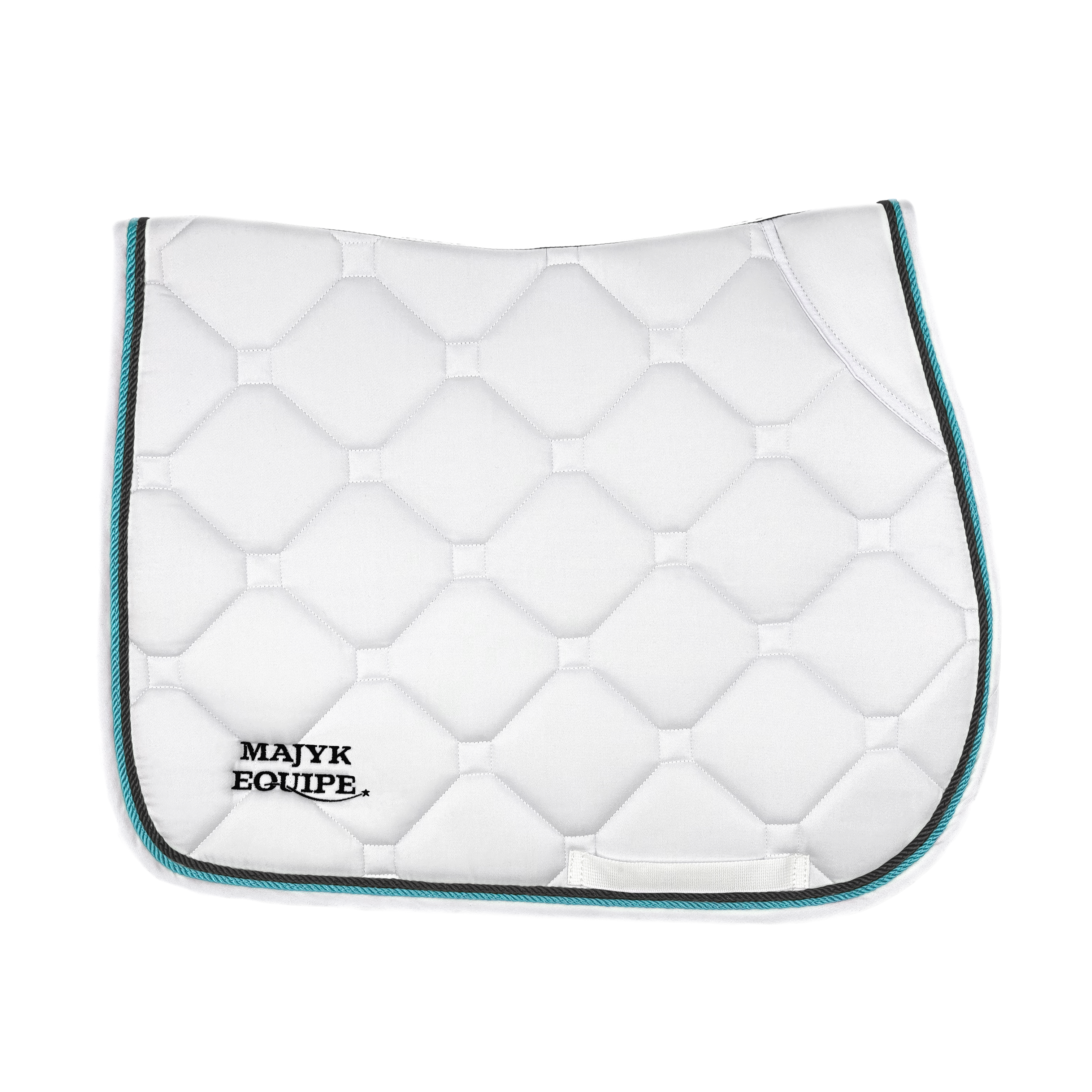 White Classica Cotton Euro Saddle pad - Majyk Equipe
