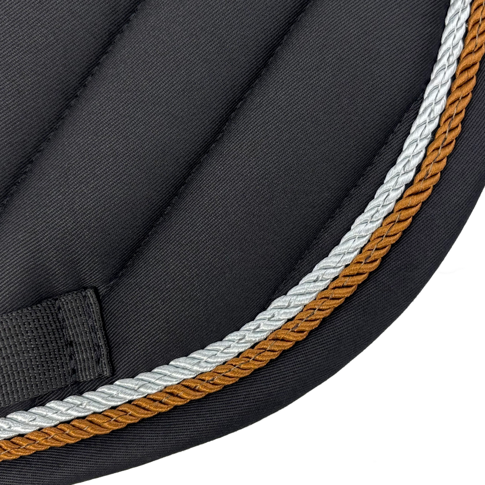 Black Cotton Oblique Euro Saddle Pad - Majyk Equipe
