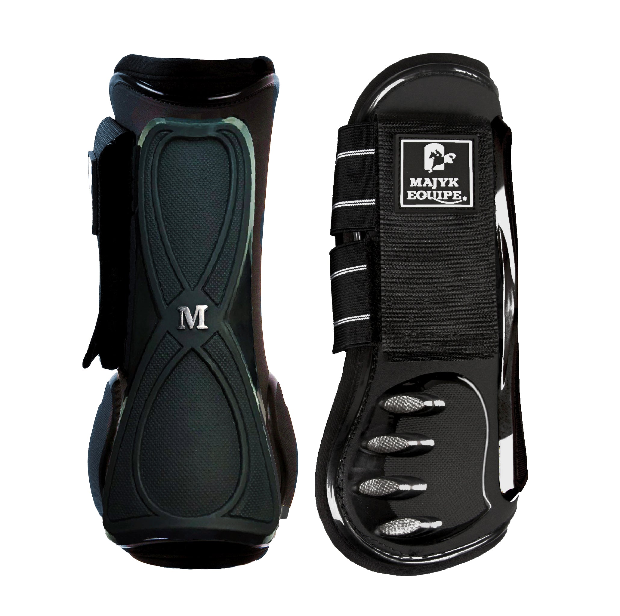 Vented Infinity Open Front Jump Boot Black
