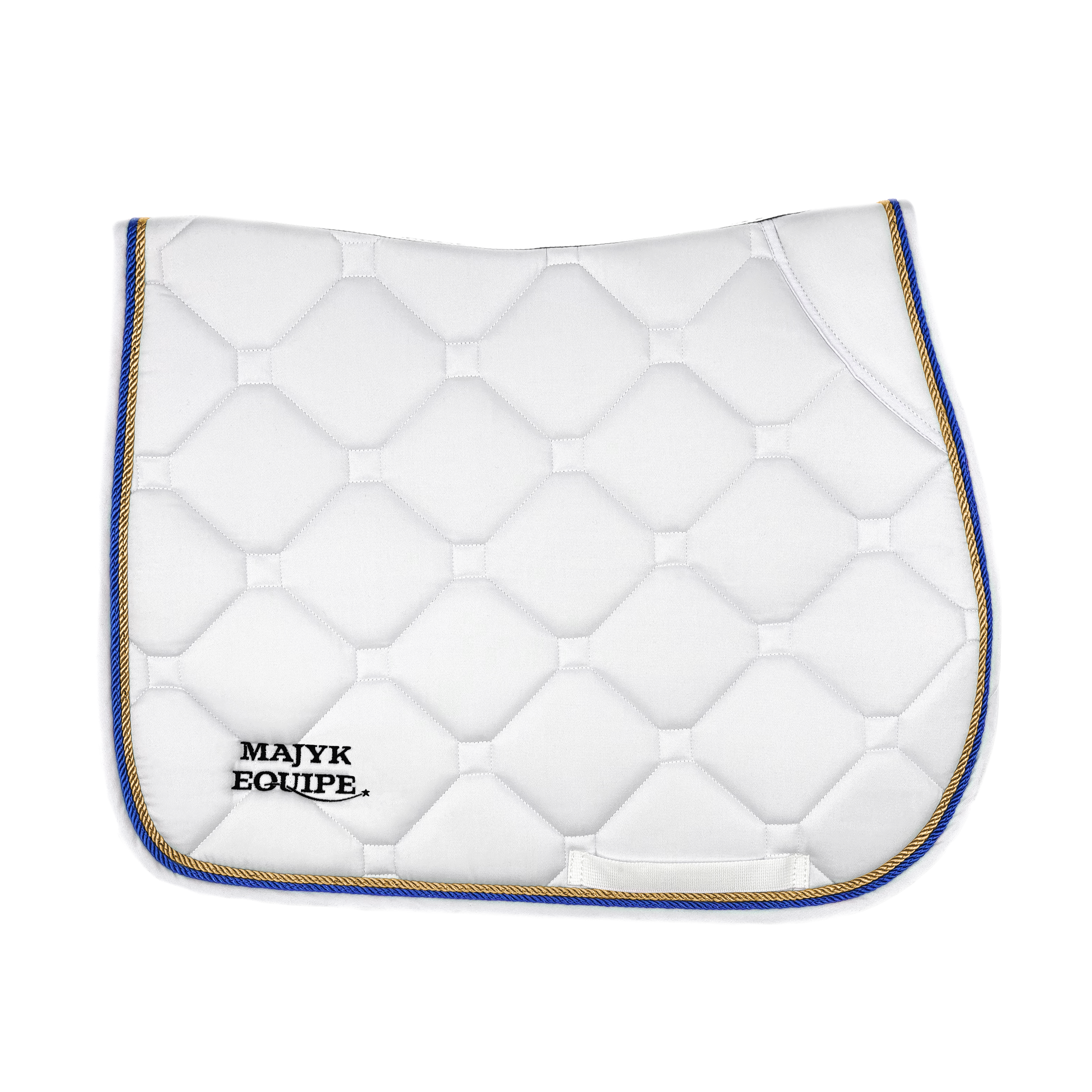 White Classica Cotton Euro Saddle pad - Majyk Equipe