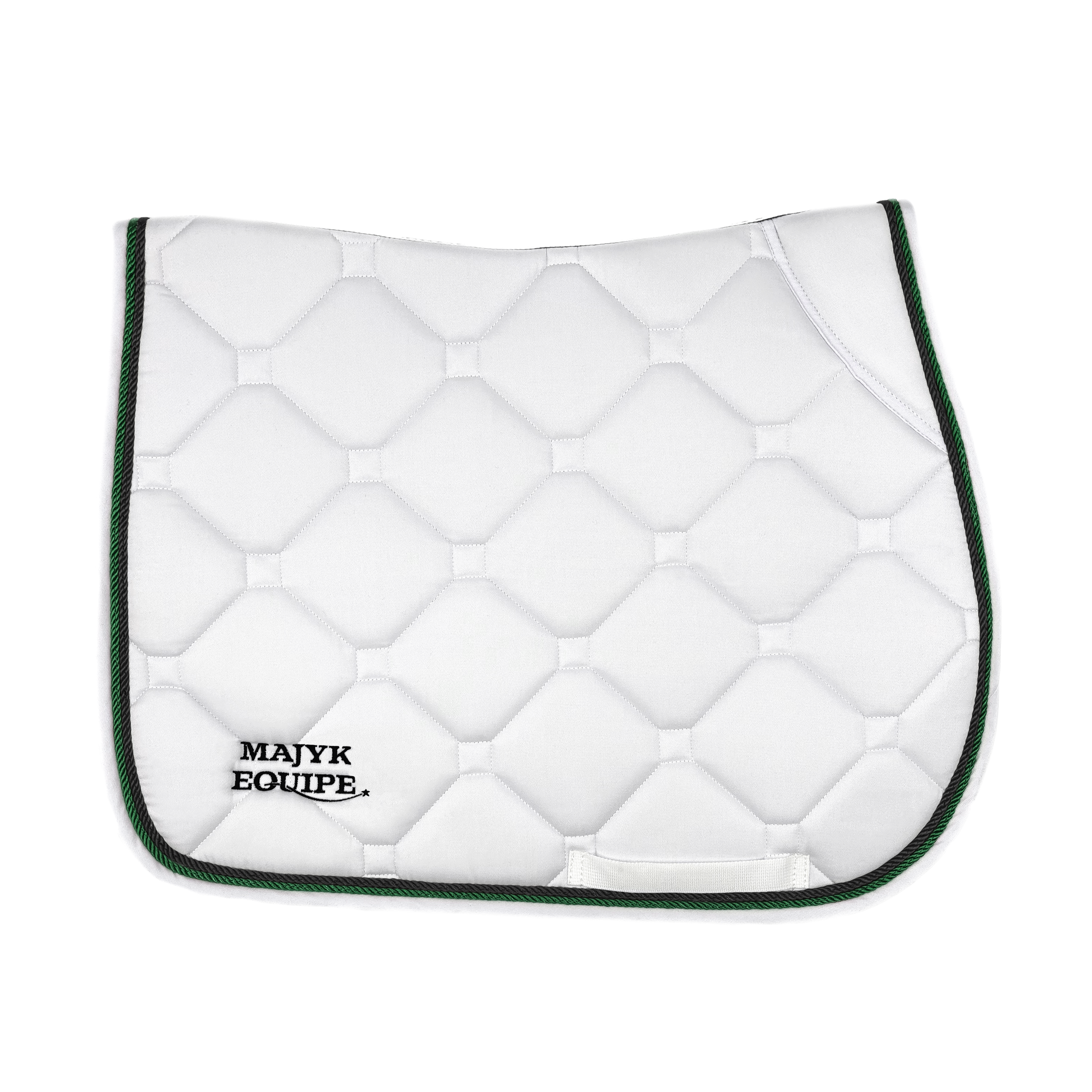 White Classica Cotton Euro Saddle pad - Majyk Equipe