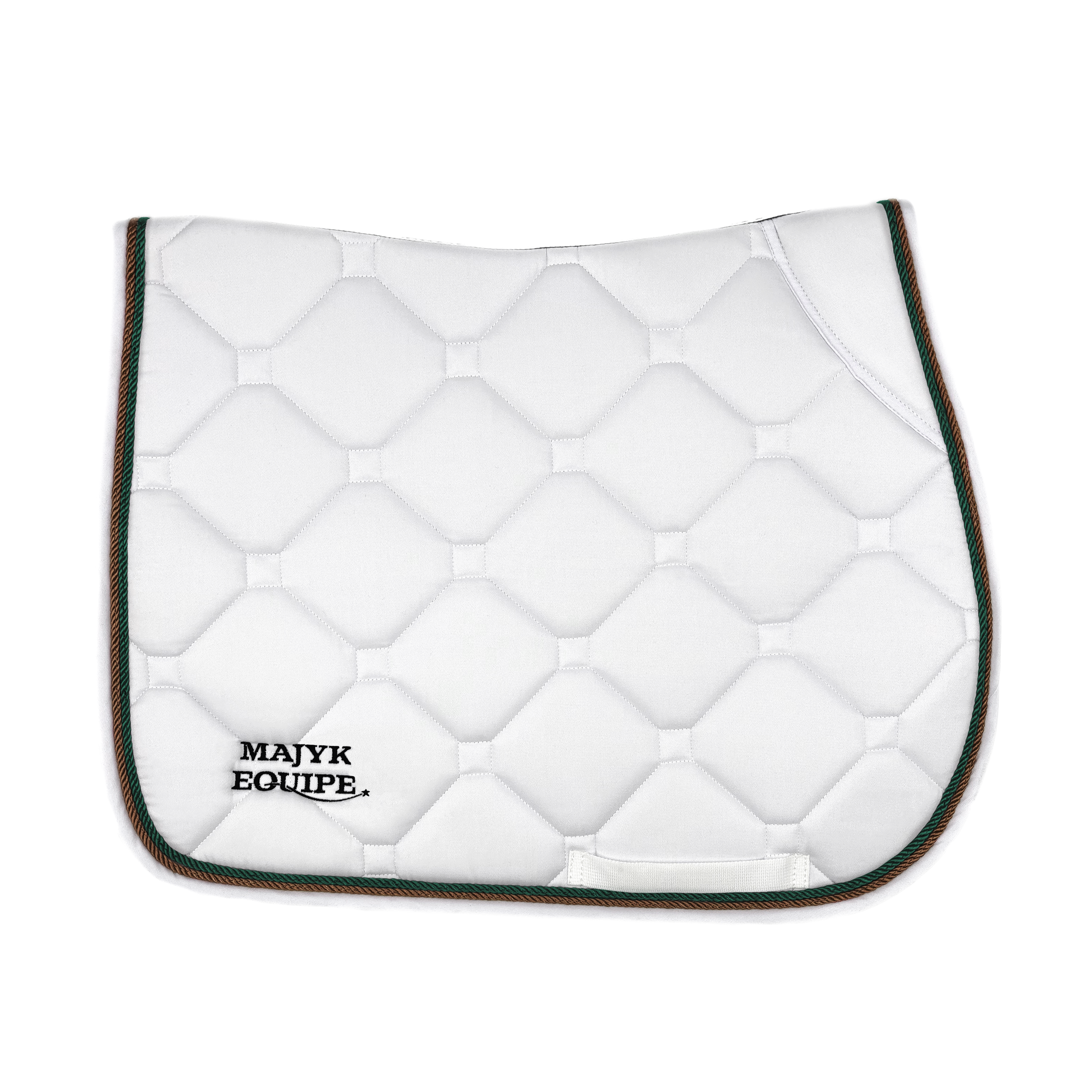 White Classica Cotton Euro Saddle pad - Majyk Equipe