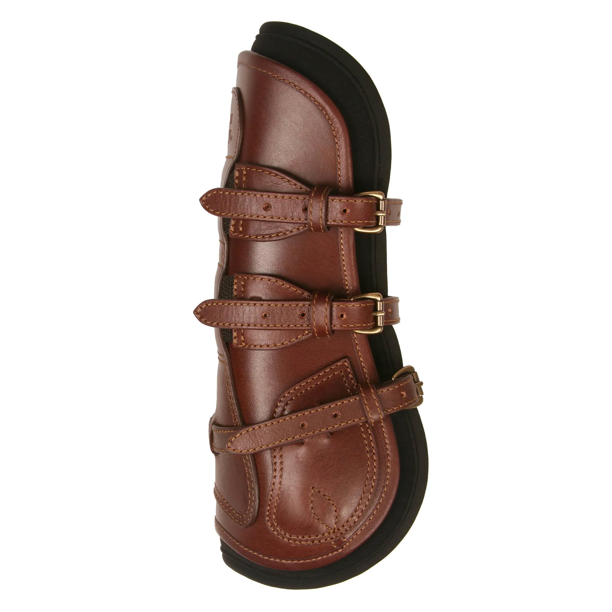 Leather Equitation Tendon Boot with Impact Protective Removable Liners (Buckle Closures)