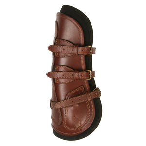 Leather Equitation Tendon Boot with Impact Protective Removable Liners (Buckle Closures)