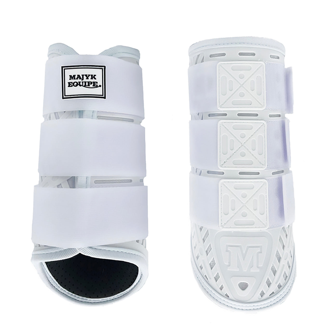 XC Elite Front and Hind Set in White/White - Majyk Equipe