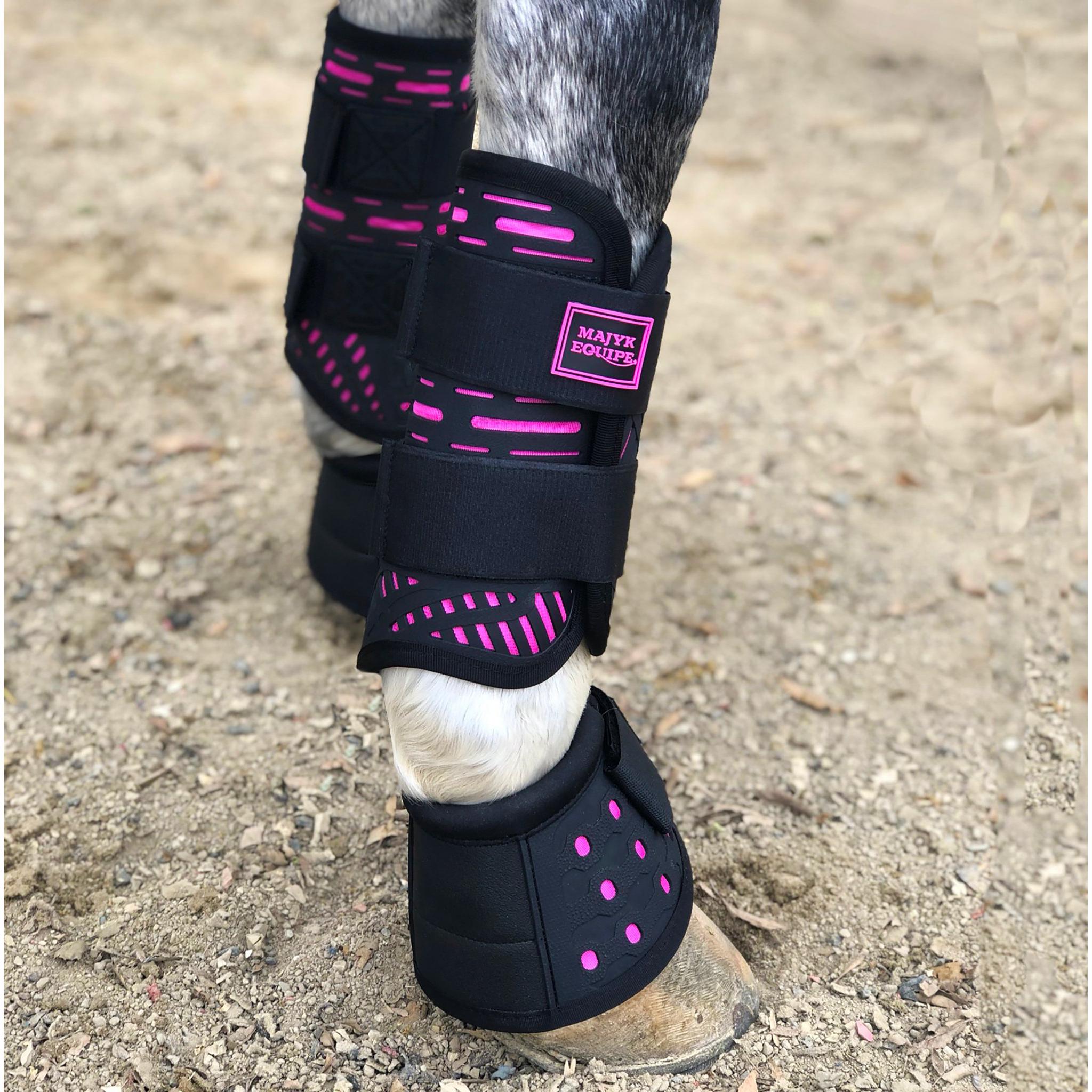 Limited Edition Hot Pink Special  XC Elite Boot Set (Fronts and Hinds) - Majyk Equipe