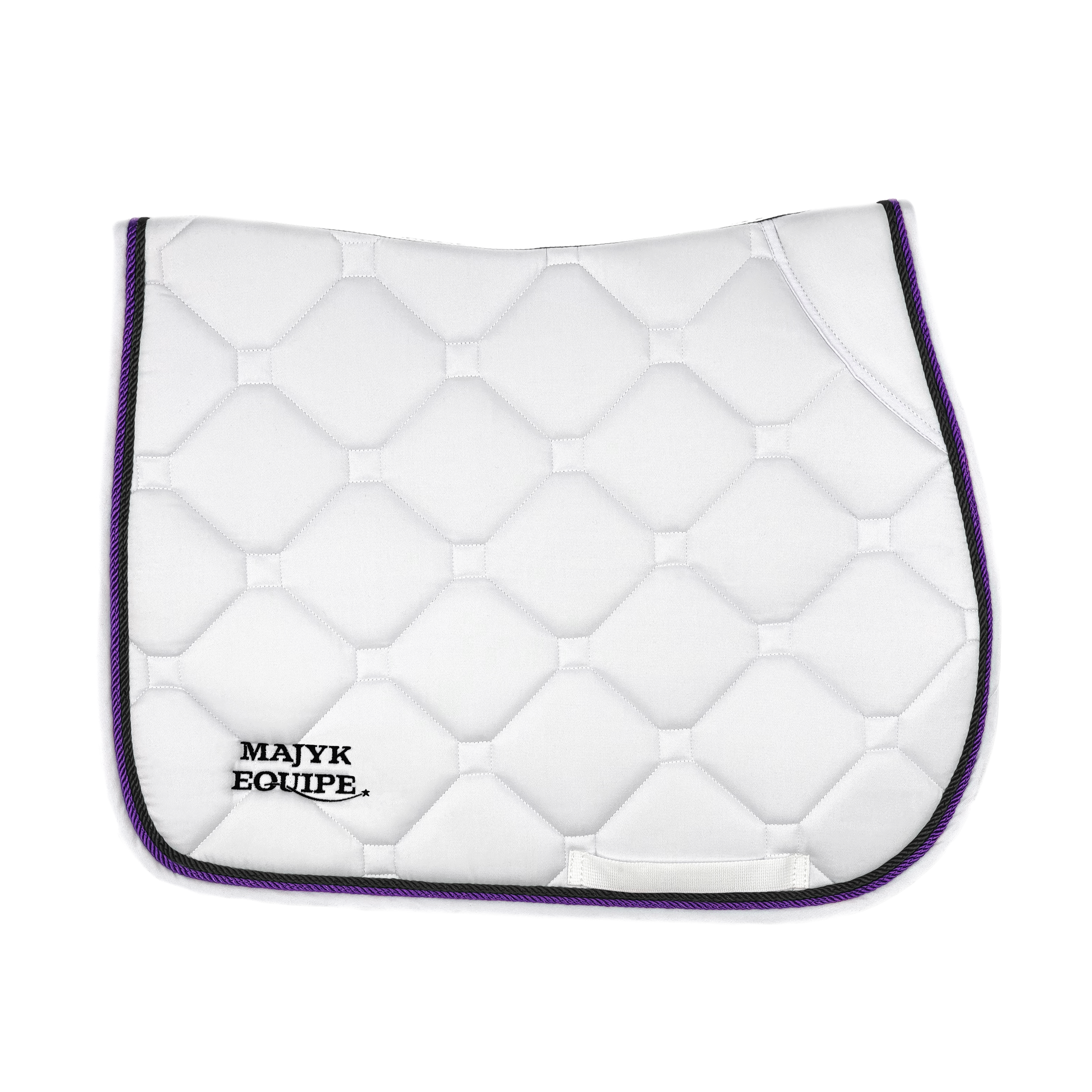 White Classica Cotton Euro Saddle pad - Majyk Equipe