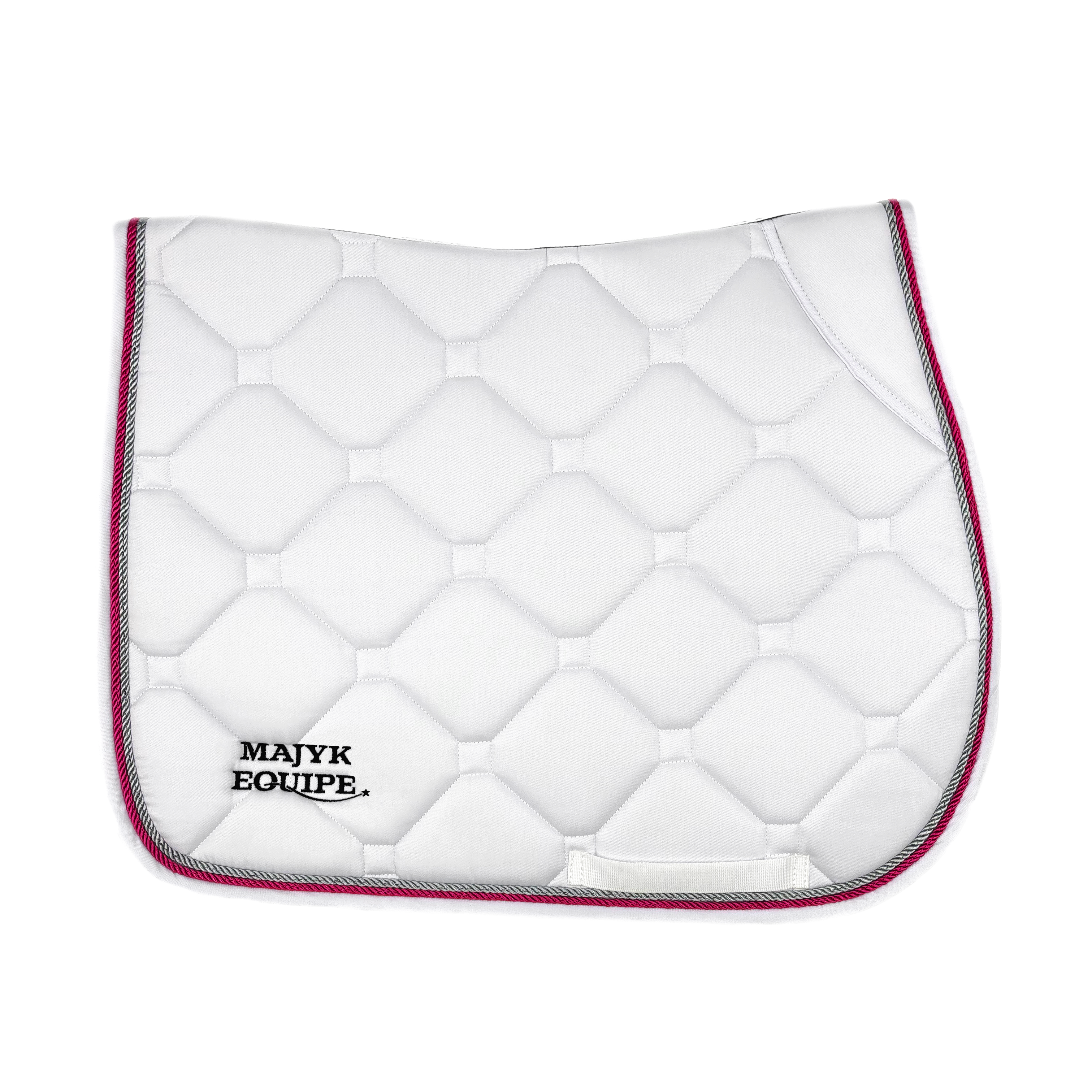 White Classica Cotton Euro Saddle pad - Majyk Equipe