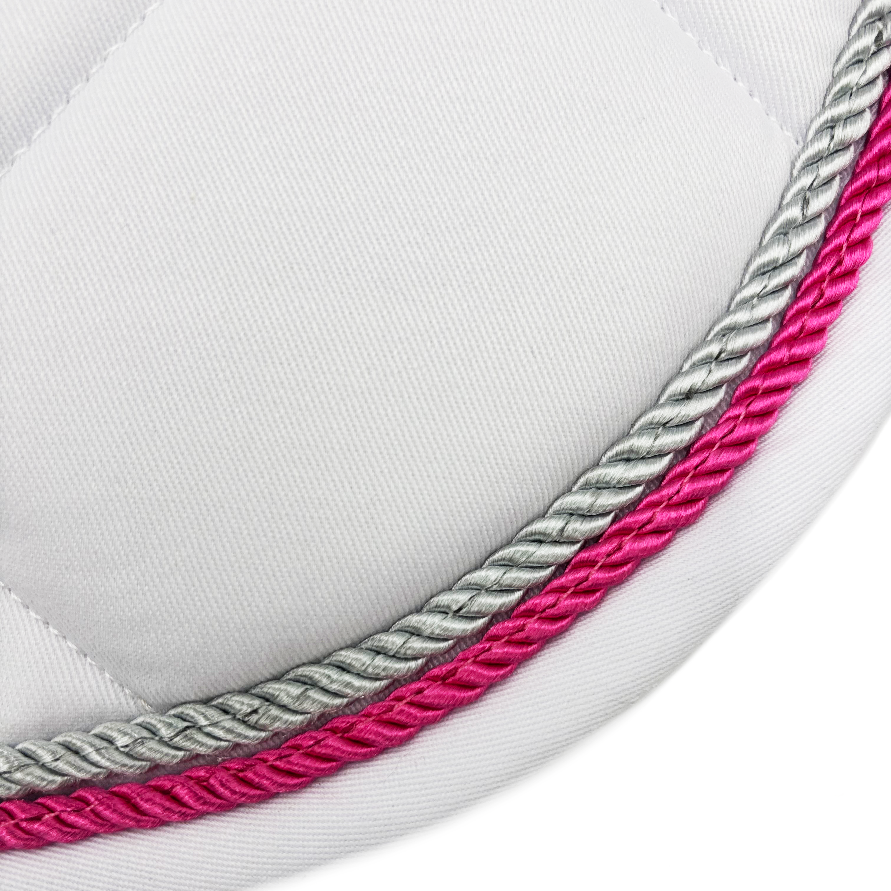 White Classica Cotton Euro Saddle pad - Majyk Equipe