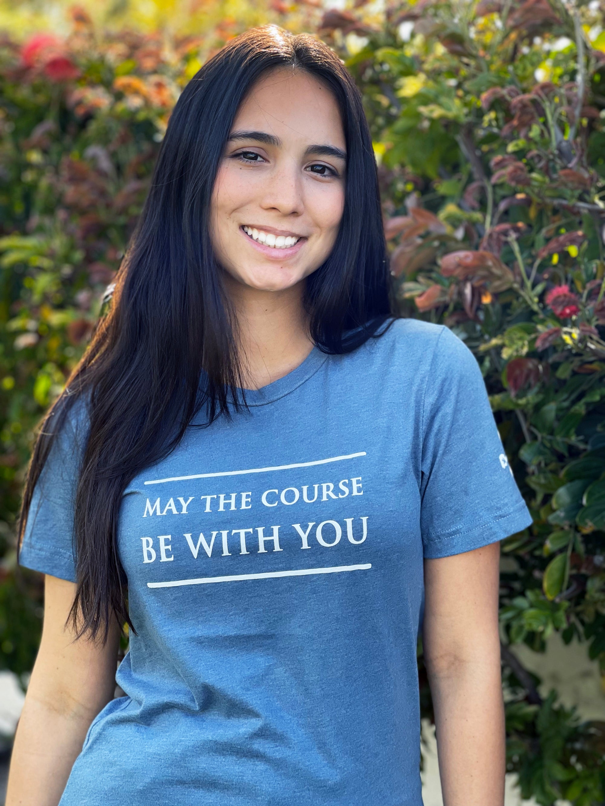 'May the course be with you'  Soft Sueded Tee Shirt