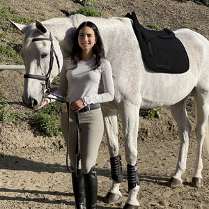Shimmable Dressage Pad with Sheepskin - Majyk Equipe