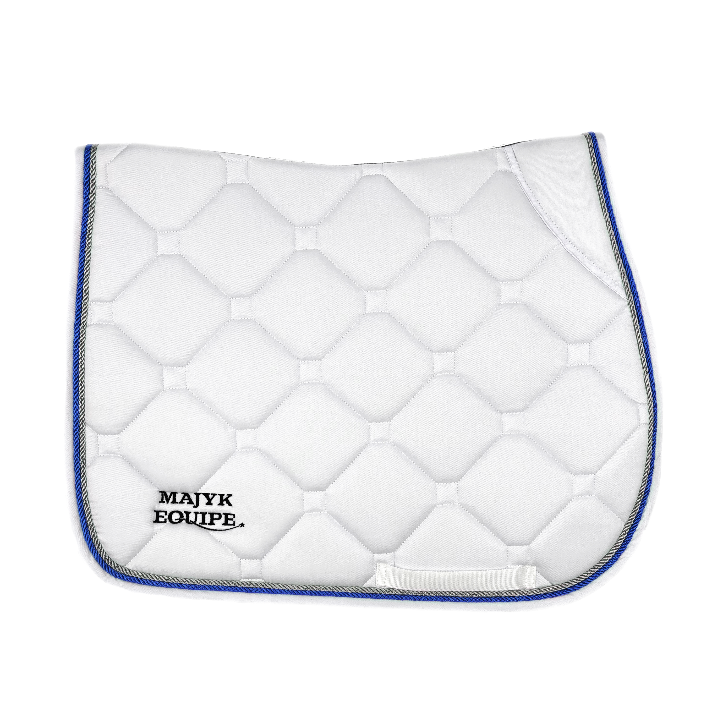White Classica Cotton Euro Saddle pad - Majyk Equipe