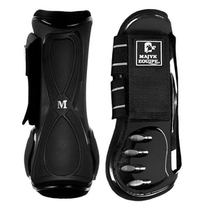 Vented Infinity Open Front Jump Boot Black