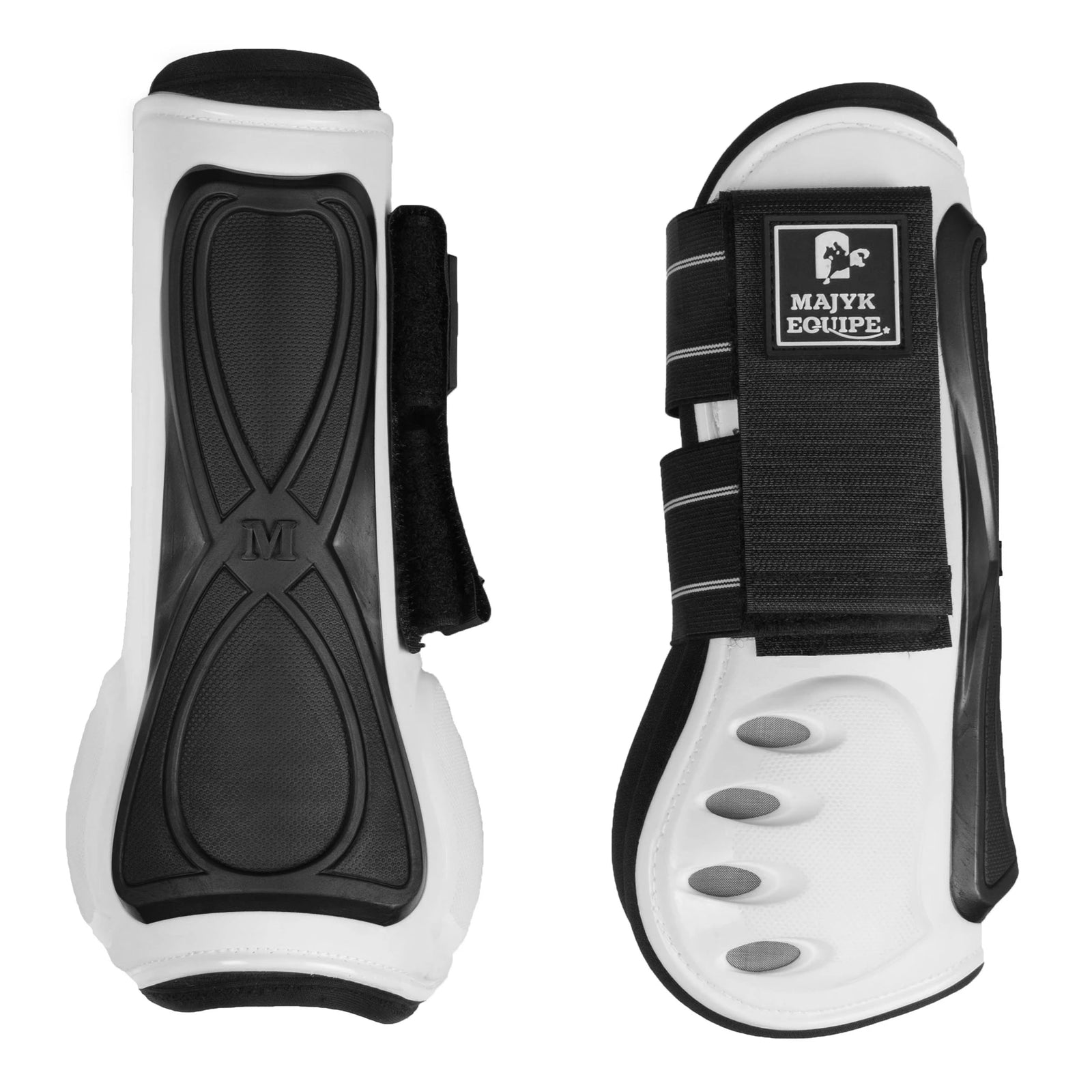 Vented Infinity Open Front Jump Boot Color: White - Majyk Equipe