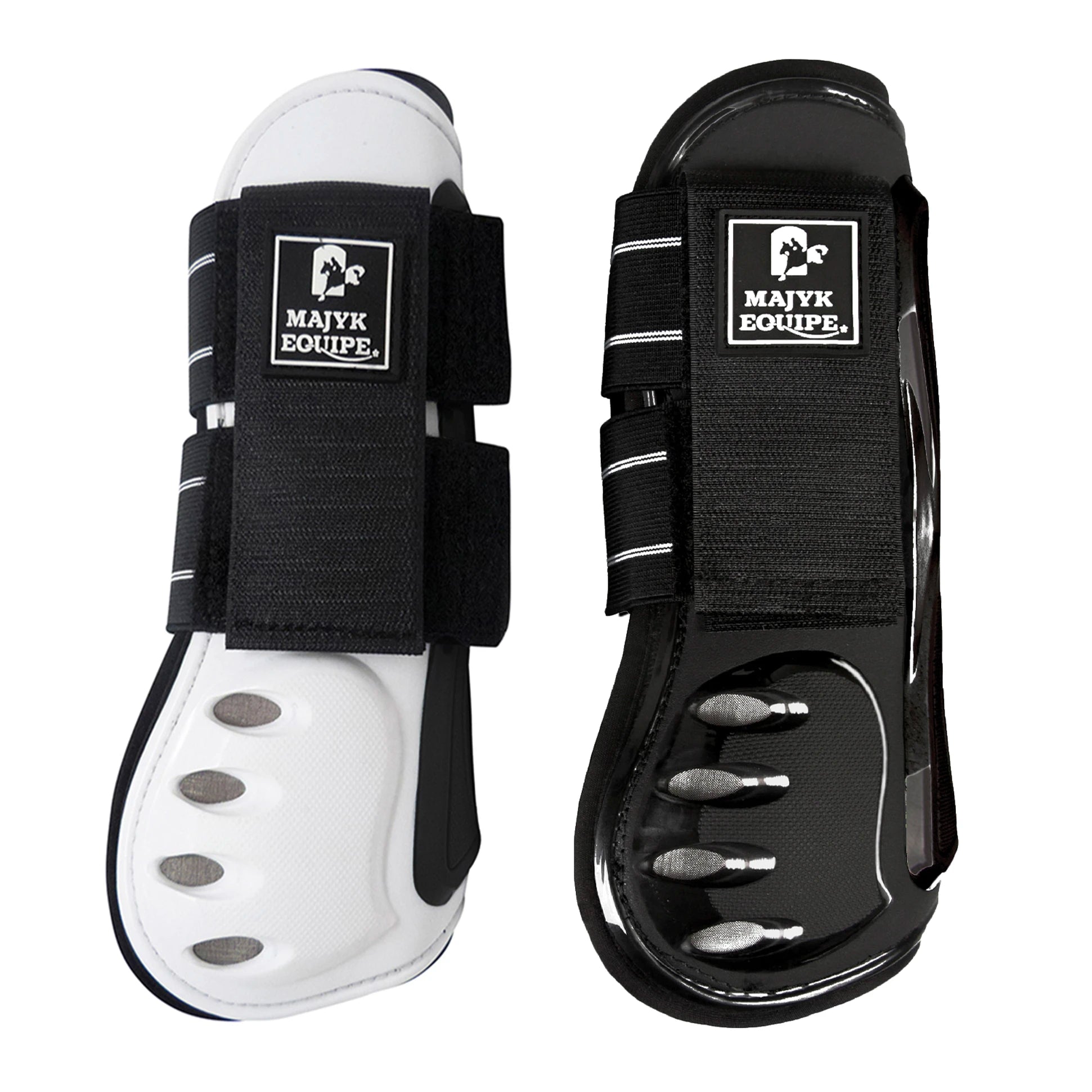 Vented Infinity Open Front Jump Boot Color: White - Majyk Equipe