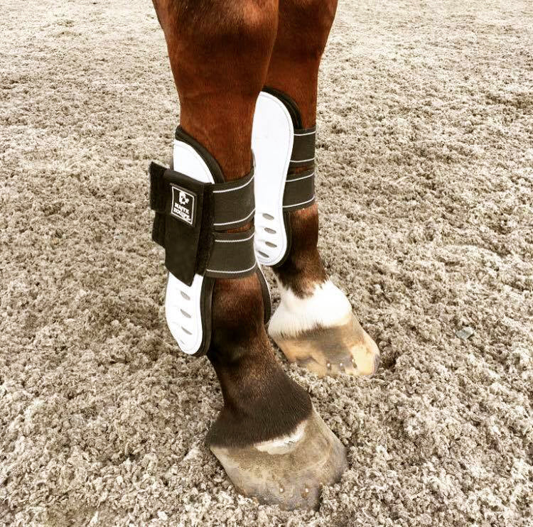 Vented Infinity Open Front Jump Boot Black