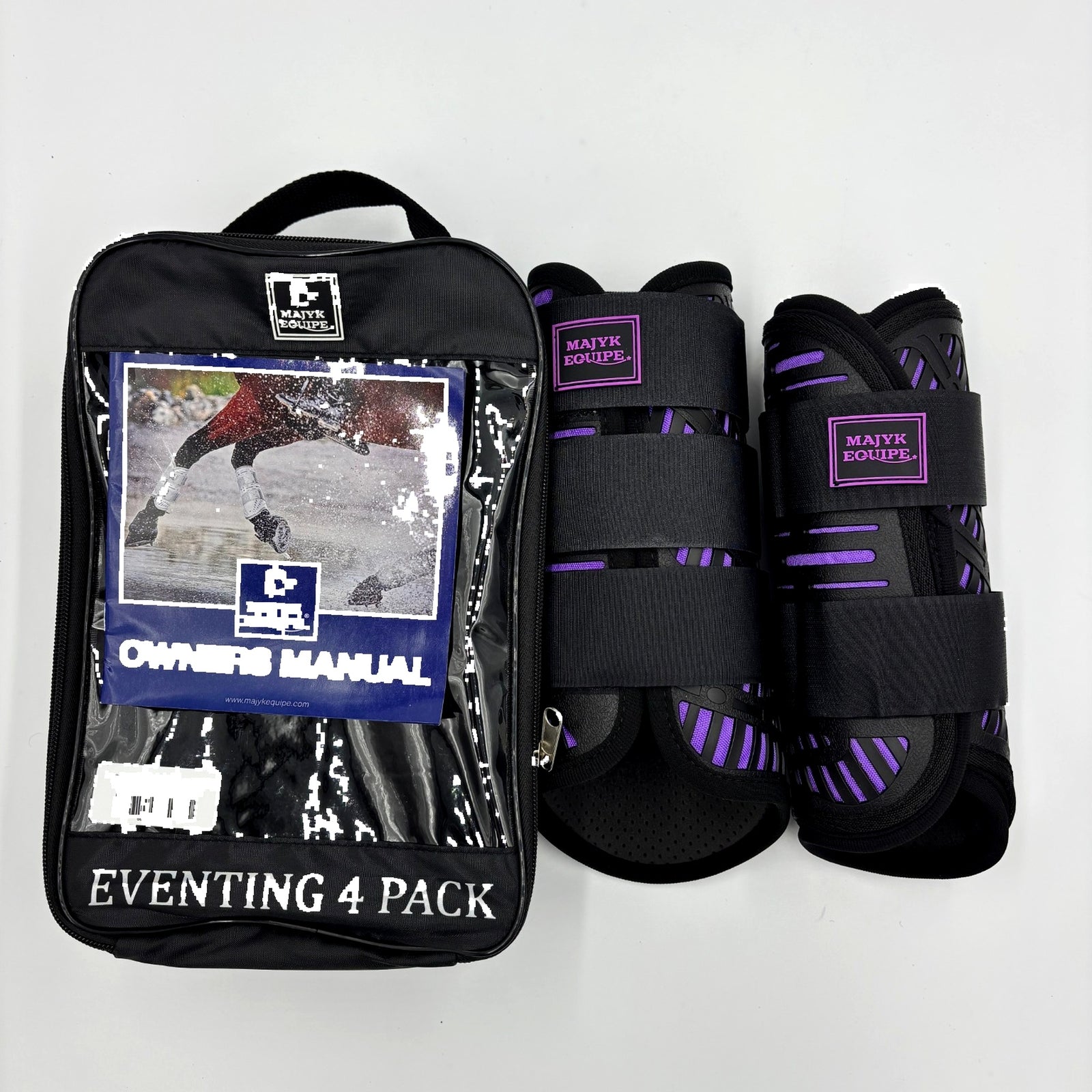 XC Elite Front and Hind Set in Black/Purple - Majyk Equipe