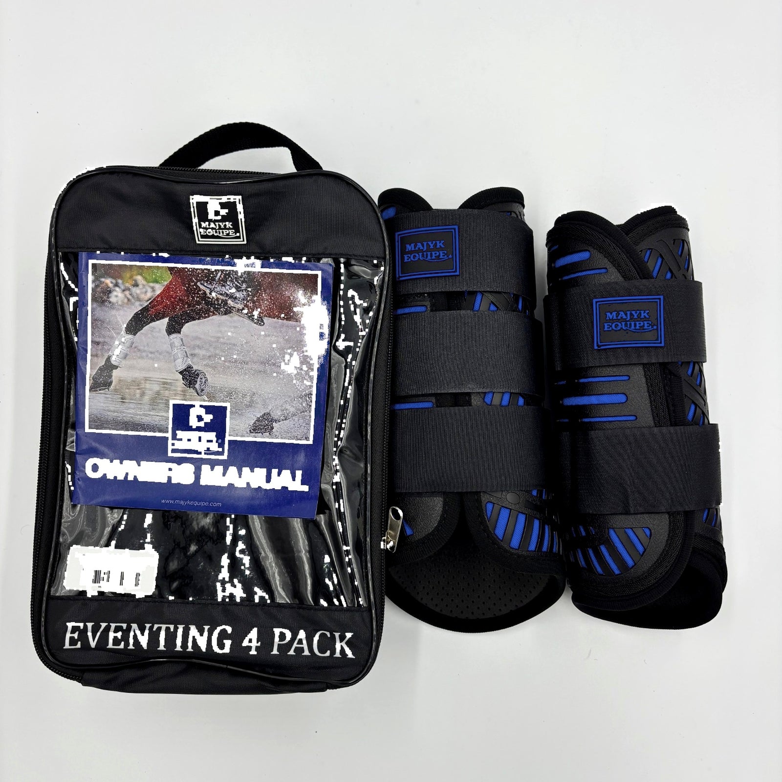 XC Elite Front and Hind Set in Black/Blue - Majyk Equipe