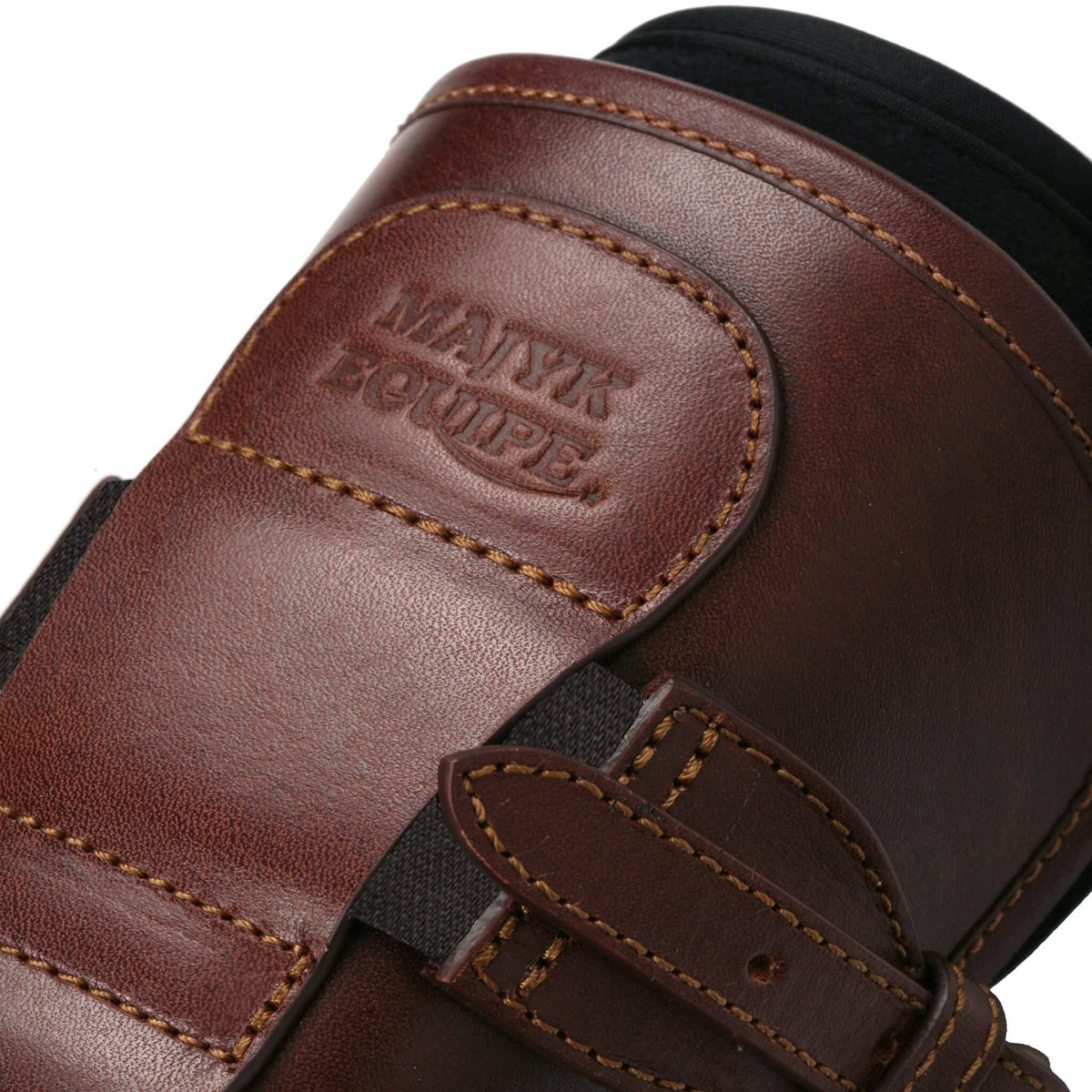 Leather Equitation Tendon Boot with Impact Protective Removable Liners