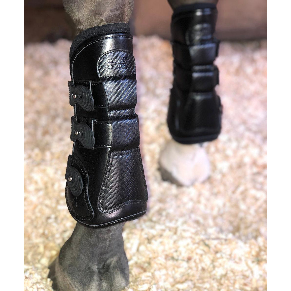 Estrella' Carbon 100% Leather Tendon Boots - Majyk Equipe