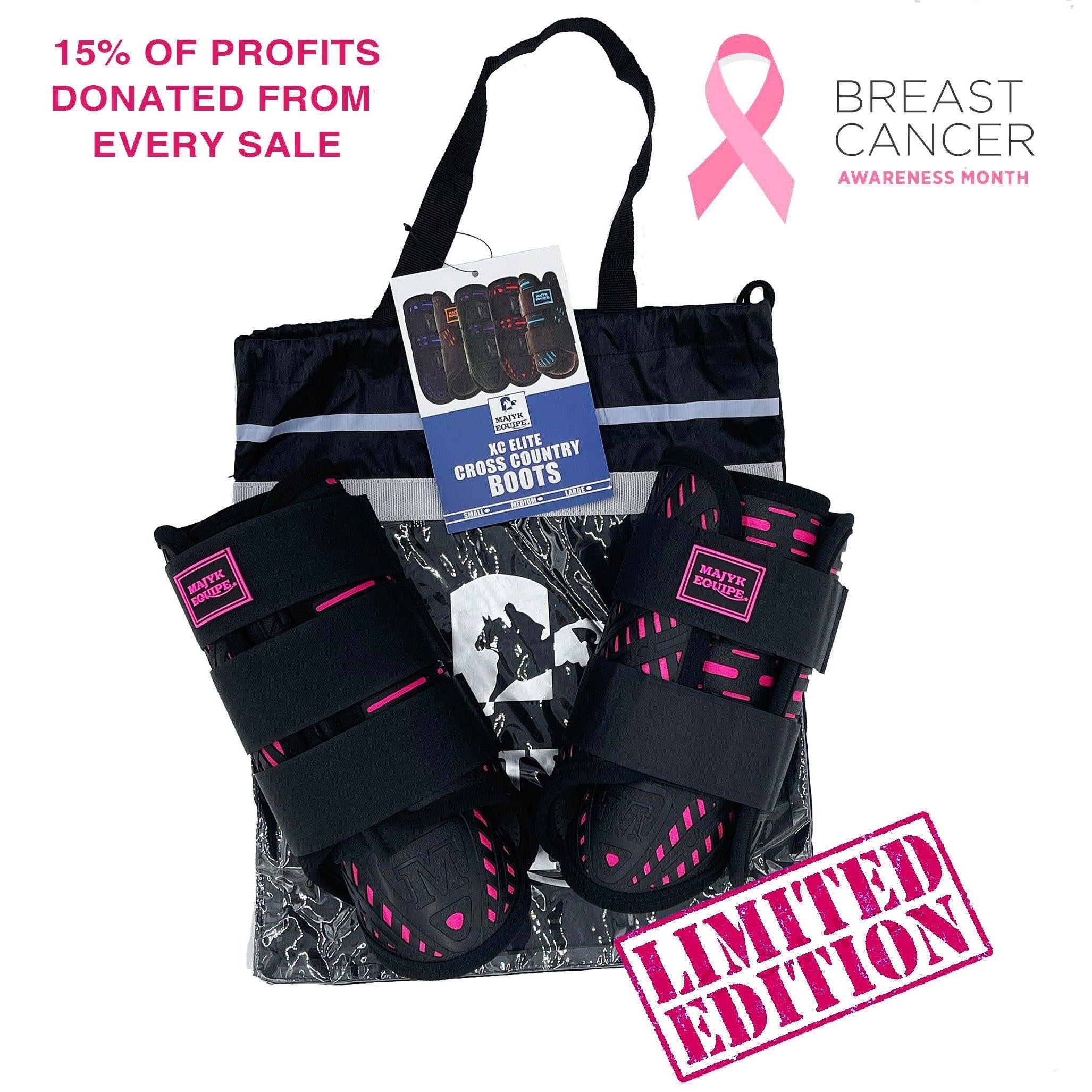 Limited Edition Hot Pink Special  XC Elite Boot Set (Fronts and Hinds) - Majyk Equipe