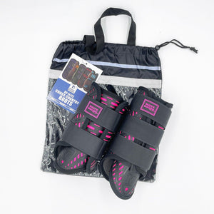 Limited Edition Hot Pink Special  XC Elite Boot Set (Fronts and Hinds) - Majyk Equipe