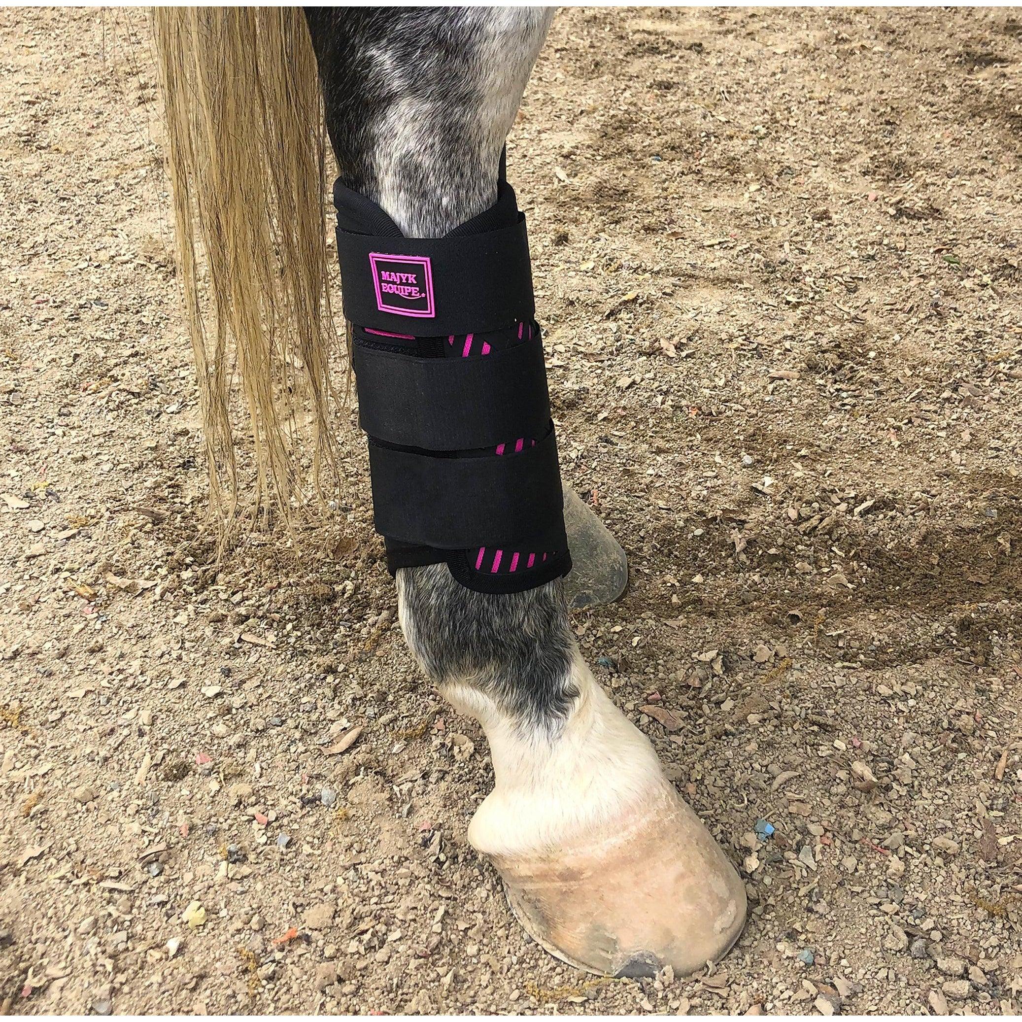 Hot Pink Special Limited Edition XC Elite Boot Set (Fronts and Hinds) PLUS!! Free Breast Cancer Awareness hat and a 15% donation from every sale - Majyk Equipe