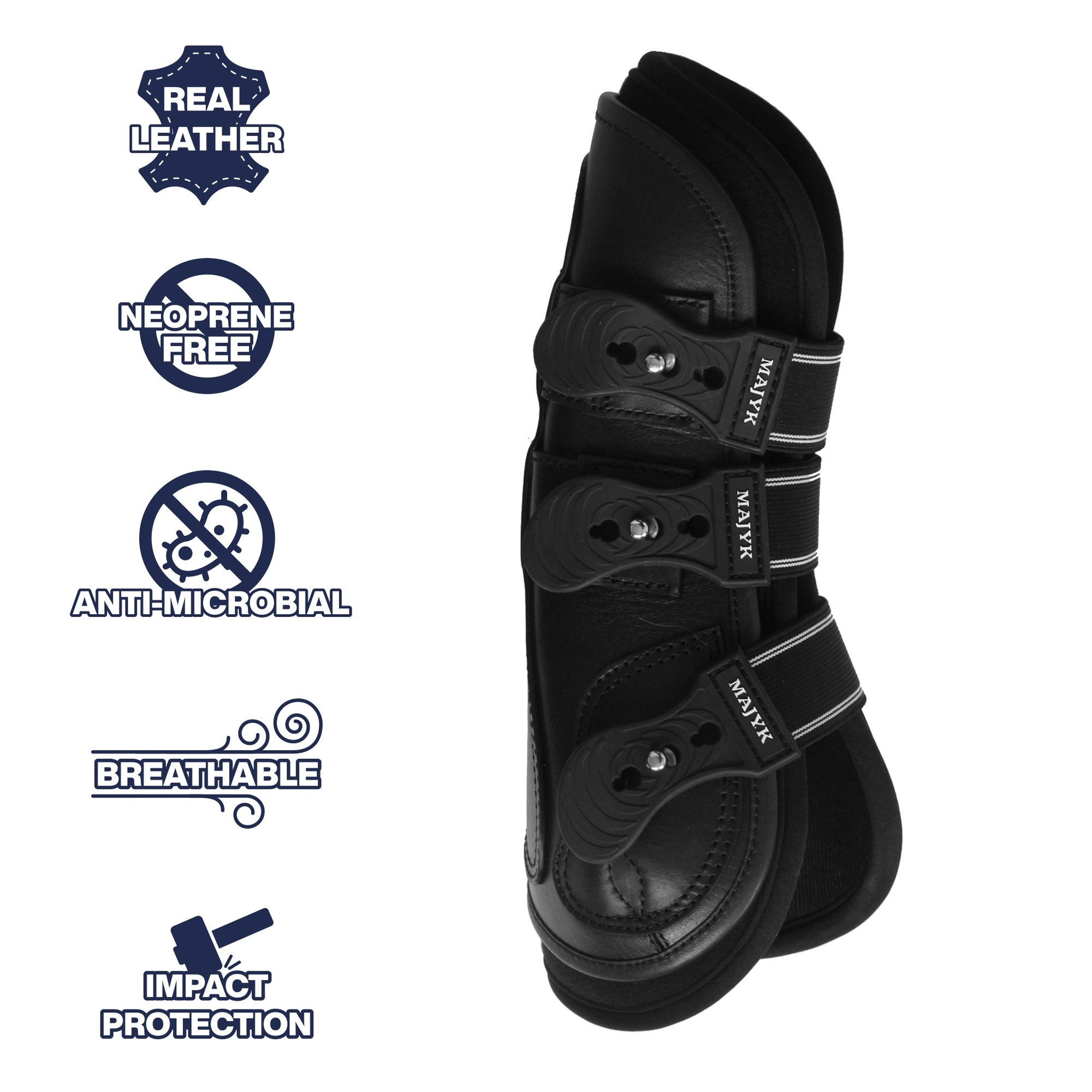 Leather Overreach Boots cloches cuir synthétique chevaux Kentucky -  KENTUCKY HORSEWEAR - Cloches, protège glomes 